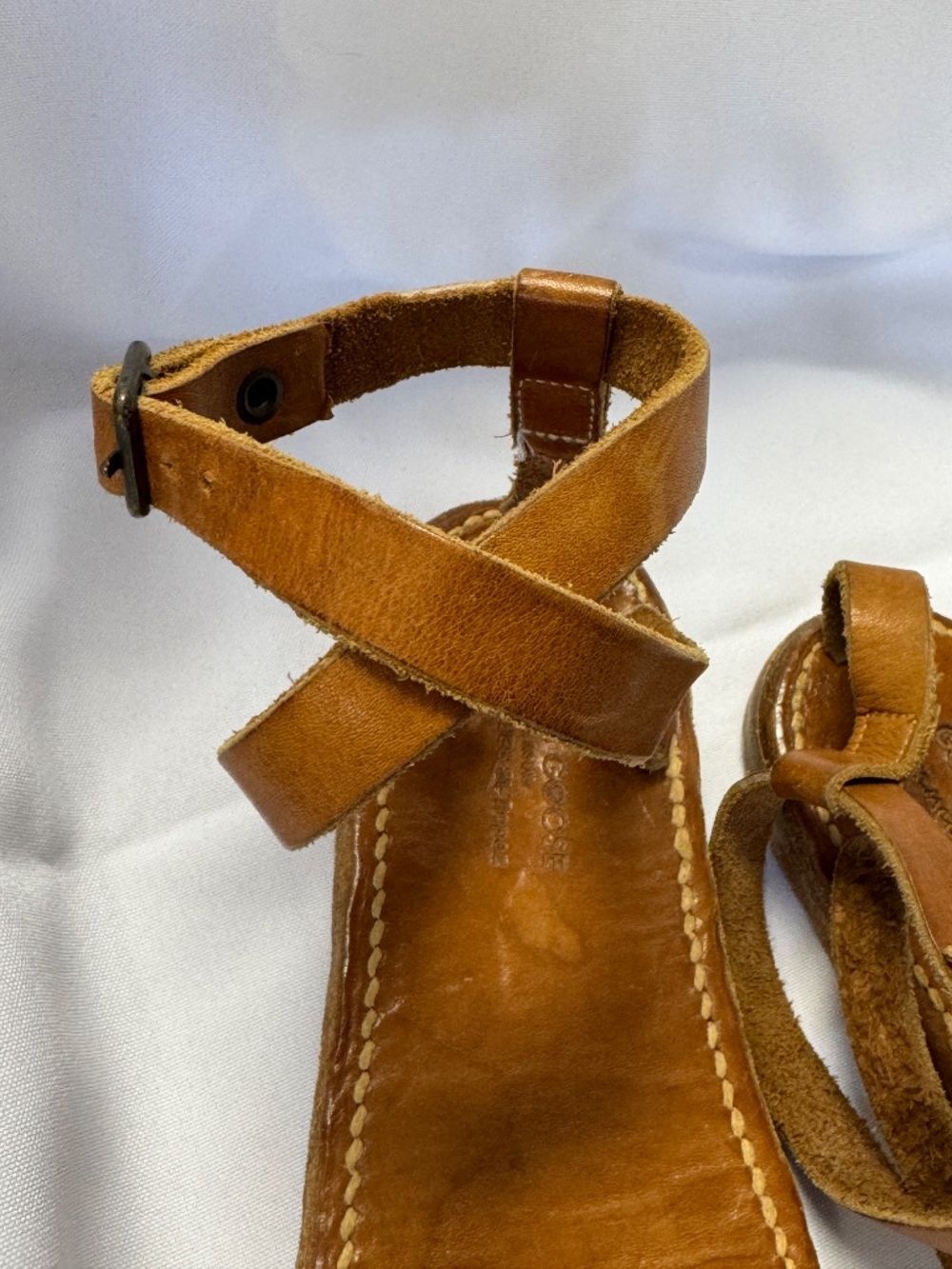 Golden Goose K Jacques St. Tropez Caramel Brown Sandal Size 7/38 - Picture 7 of 14